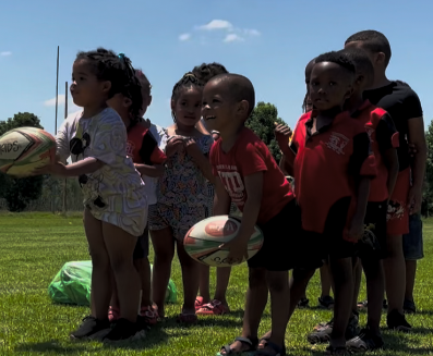 Rugby training session